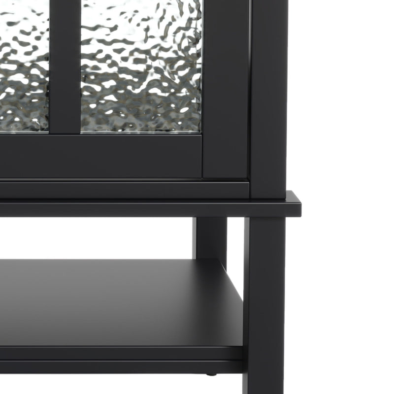 Bathroom Vanity With Ceramic Sink, Adjustable & Open Shelf