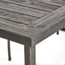 Outdoor Acacia Wood Dining Table, Sandblast Finish