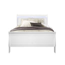 Charlston - Modern Sleigh Design Bed With LED
