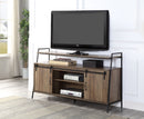 Rashawn TV Stand - Rustic Oak & Black Finish - Atlantic Fine Furniture Inc