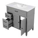 Bathroom Vanity With Sink, Freestanding Cabinet & Drawers