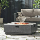 Modern Square Fire Pit With 50,000 Btu
