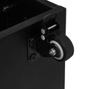 Kitchen Pantry Storage Cabinet, Modern Buffet Cabinet With Kitchen Cart, Tall Kitchen Hutch Cabinet With Microwave Stand, Food Pantry Cabinet With 3 Rattan Doors And Adjustable Shelves - Black