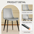 Modern Dining Chair With Carbon Steel Legs