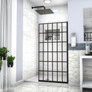 Frameless Fixed Shower Door, Open Entry Design