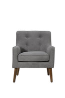 Ryder - Mid Century Modern Woven Fabric Tufted Armchair