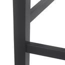 Farmhouse Upholstered Wood Counter Stools