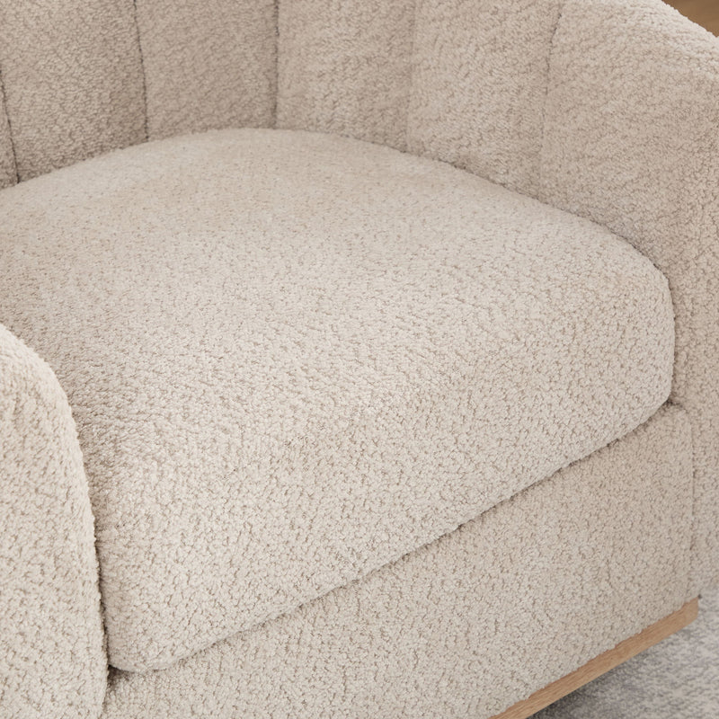 360° Swivel Upholstered Barrel Chair