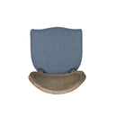 Elegant Dining Chair Set With Cane And Fabric Upholstery