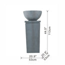Zen Bowl Water Fountain, Outdoor Bird Feeder / Bath Fountains, Relaxing Water Feature For Garden