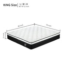 12" Hybrid Mattress With Individual Pocket Spring, Comortable Memory Foam