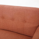 Modern Loveseat Sofa With Button Tufted Backrest