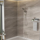 Multi Function Dual Shower Head Shower System With 4.7" Rain Showerhead, 7 Function Hand Shower, Adjustable Slide Bar