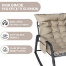 Rocking Chair With Storage, Cushions & Armrests