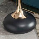 Modern Round Side Table For Small Spaces With Carbon Steel Construction