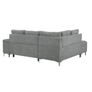 Versatile L Shaped Sofa Bed With Storage, Cup Holders, USB Ports Chenille