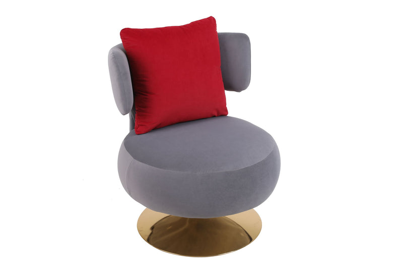 Swivel Accent Chair Armchair, Round Barrel Chair For Living Room Bedroom