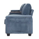 Modern 4 Seater Corduroy Sofa Couch With USB Ports And Hidden Storage