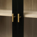 Storage Cabinet With Door For Living Room, Dining Room - Black