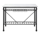 Mera - Marble Top Kitchen Island - Gray / Marble