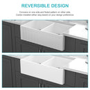 Sink 33" Double Bowl Kitchen Sink With Deep Bowls And Grids - White