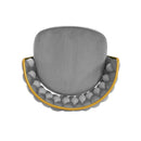 Modern Low Back Upholstered Counter Height Bar Stools (Set of 2)