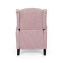 Wide Manual Wing Chair Recliner - Light Pink