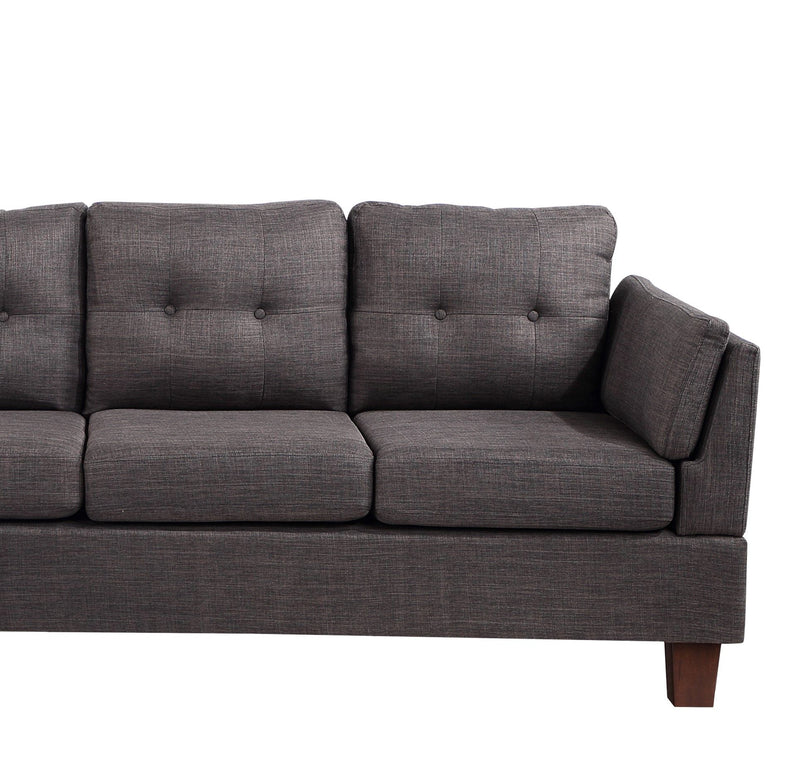 Dalia - Linen Modern Sectional Sofa With Chaise