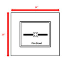 Streamlined Aesthetic Outdoor Fire Pit Table