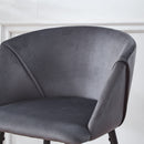 Counter Height Bar Stool Metal Legs (Set of 2)