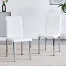 Elegant Upholstered Chairs & Metal Legs