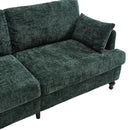 Chenille 2 Seater Sofa With LED Light, USB Charging Port, And Storage Bag