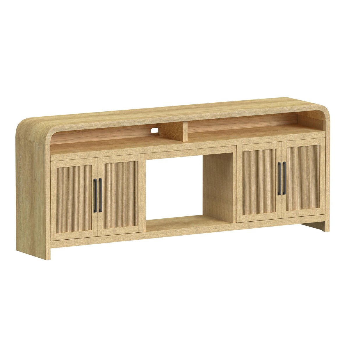Ridgemont Entertainment Unit With 82" TV Console in Black by Elements International, view 27