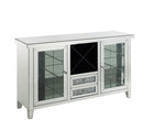 Noralie - Wine Cabinet - Mirrored & Faux Diamonds - 36" - Atlantic Fine Furniture Inc