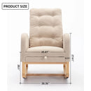 Accent Rocking Chair With Footrest, High Back