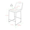 Industrial Counter Stools (Set of 2)