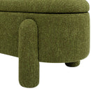 Hugo - Oval Fully Upholstered Storage Bench