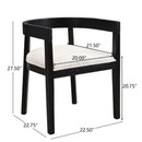 Contemporary Dining Chair Set With Armrests