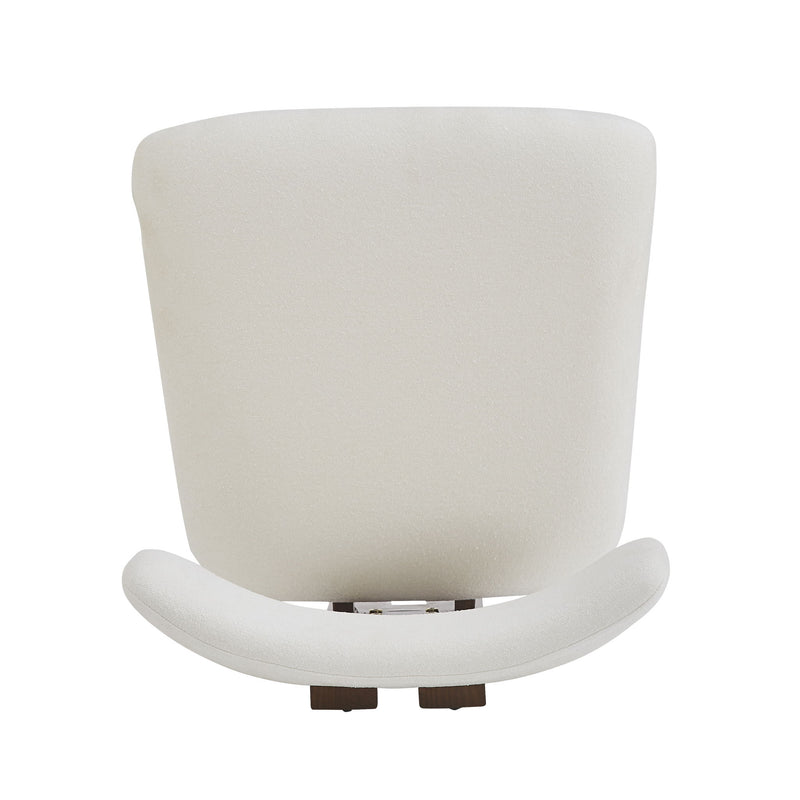 Modern Upholstered Armless Dining Chairs With Metal Legs