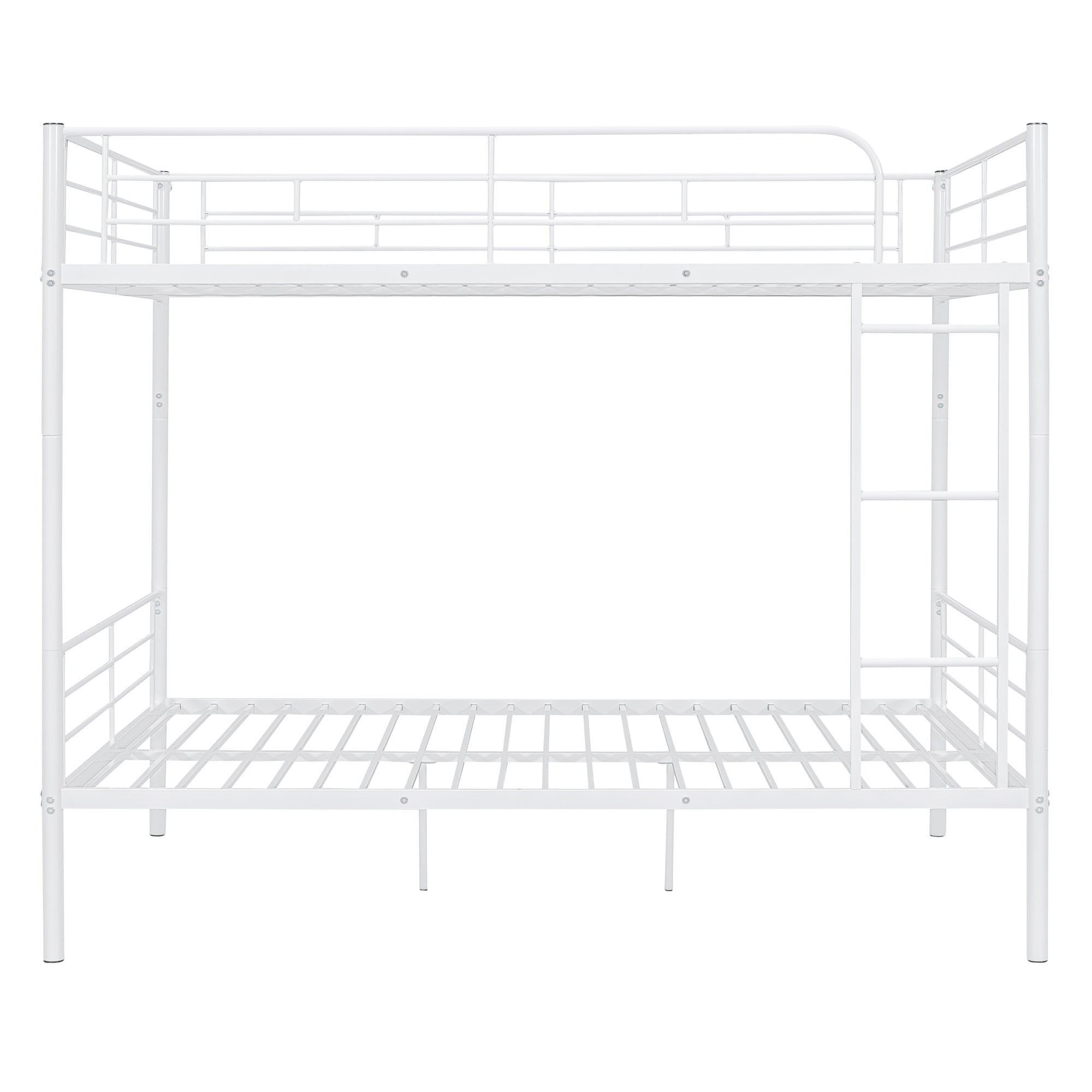 Full Over Full Metal Bunk Bed, White - Atlantic Fine Furniture Melbourne FL