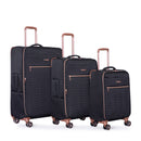 4 Piece Set, Softshell Suitcase Spinner Wheels Terylene Luggage Sets