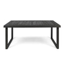Outdoor Acacia Wood Dining Table, Sandblast Finish