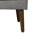 Ryder - Mid Century Modern Woven Fabric Tufted Armchair