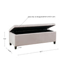 Elegant Design Tufted Top, Soft Close Storage Bench