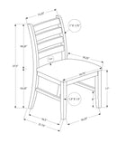 Dining Chair, Dining Room, Side, Upholstered, Transitional (Set of 2) - Brown