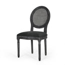 French Country Dining Chair With Cane Backrest (Set of 2)