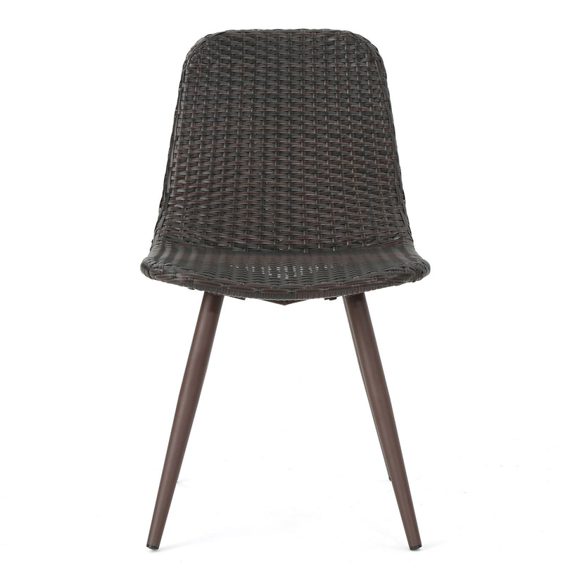 Dreamweaver - Outdoor Dining Chair With Powder Coated Legs (Set of 2) - Brown