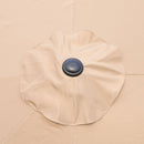 Double- Sided Outdoor Market Umbrella With Lights And Base