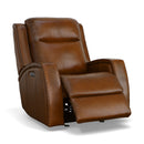 Mustang - Power Gliding Recliner With Power Headrest - Rust