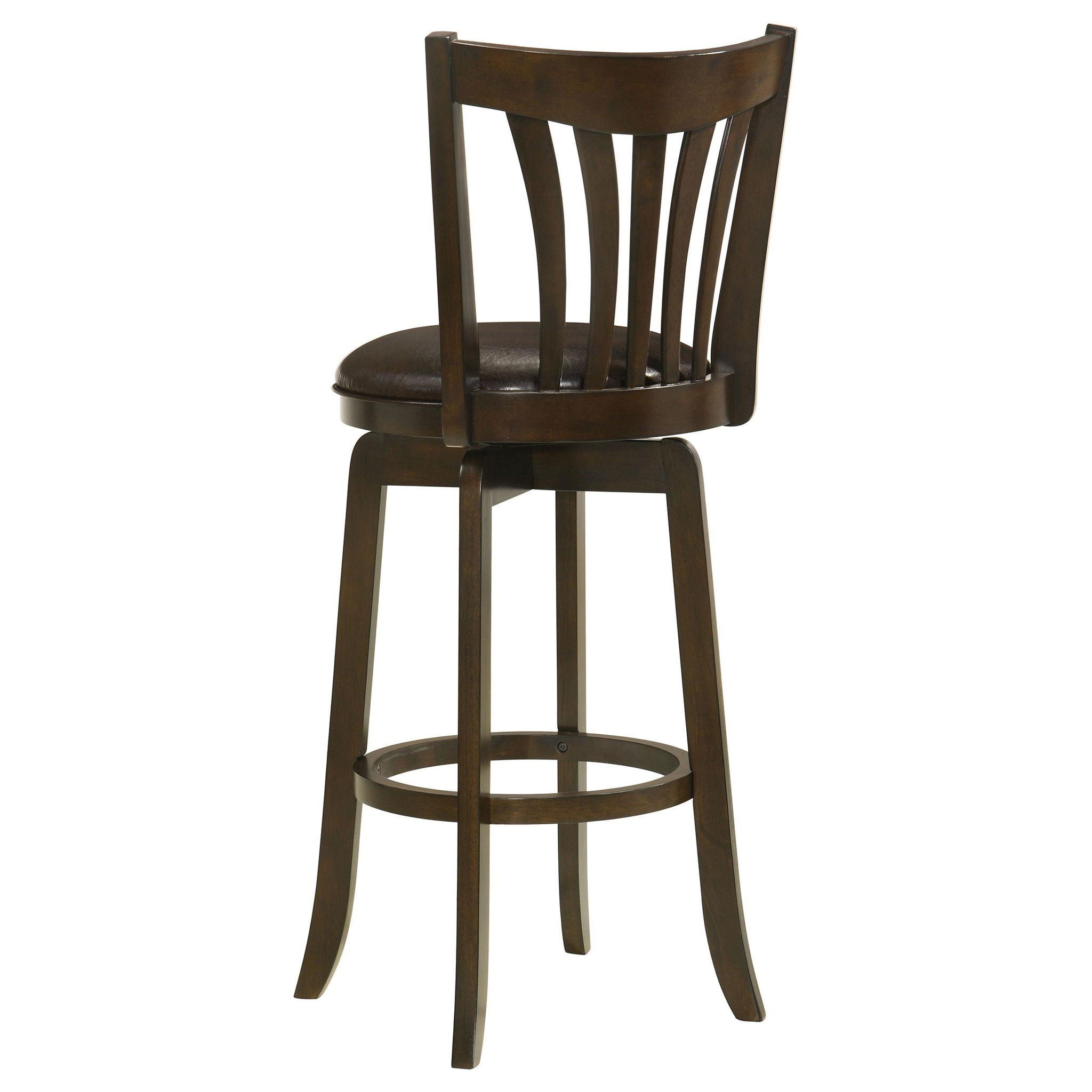 Lambert Wood Pub Height Swivel Bar Chair Dark Cherry - Atlantic Fine Furniture Melbourne FL
